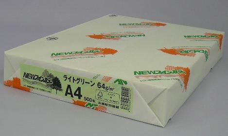 newファインカラー a4 ライトグリーン   北越会社企業 4535449324210（10仕掛ける）