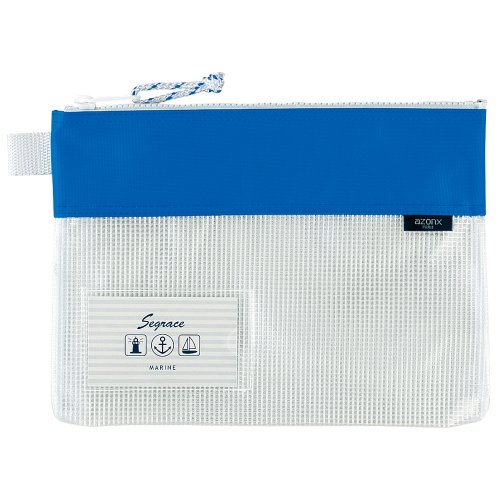 AZ-2325-10 セキセイ AZ-2325 セグレス メッシュ容れもの A5手合い 青碧 セキセイ 4974214145740（200書き割り）