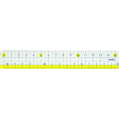 ソニック 楽しく学習 直線定規 15cm SN-797 ソニック 4970116034854（480セット）｜オフィスジャパン