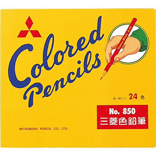 三菱色鉛筆 850 24色(24本入) 三菱鉛筆 4902778007204（50仕掛ける）