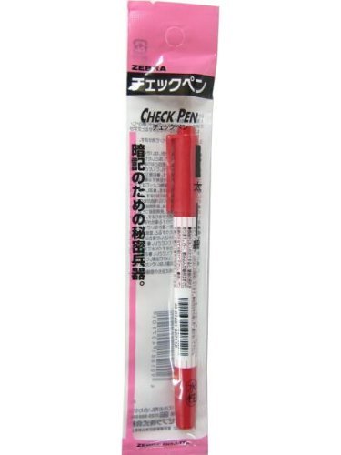 P-MW150CK-R チェックペン/赤/１本入Ｓ ゼブラ 4901681407101（80セット）