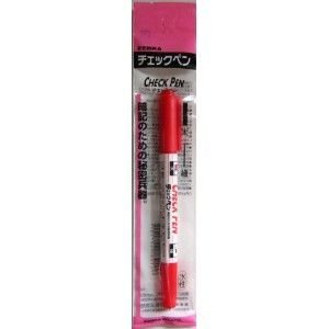 MW-150-CK-R 新/チェックペン/赤 ゼブラ 4901681407118