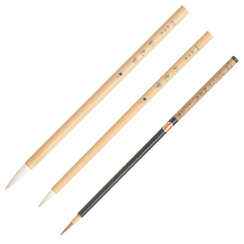 あかしや 水墨画・絵手紙用筆 絵手紙入門 PN/3VS あかしや 4963095301079｜オフィスジャパン