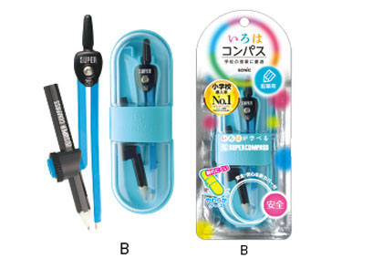 ソニック 百貨店羅針儀 いろは 木筆用 青み SK-5284-B ソニック 4970116042118（40仕掛ける）