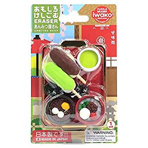 ブリスターパック おもしろ消しゴム あんみつ屋さん イワコー 4991685130105