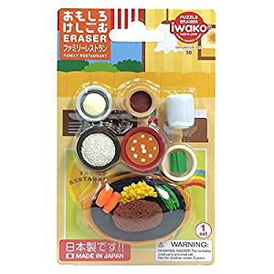 ブリスターパック おもしろ消しゴム ファミリーレストラン イワコー 4991685130136（20セット）