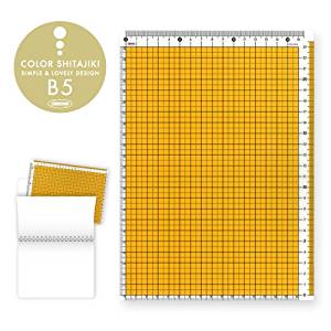 共栄 色つや方眼下敷 CPK-B5Y 共栄可塑性物質 4963346114960（70書き割り）