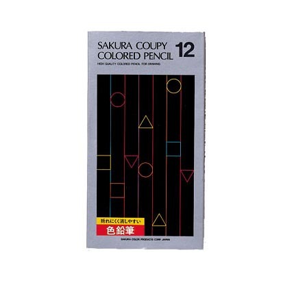PFY12K 櫻クレパス クーピー 色鉛筆 12色（紙九鼎大呂） 櫻クレパス 4901881183263