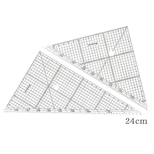 ステッドラー レイアウト用方眼三角御定まり 24糎 966 24 ステツドラー日本 4955414966243（50仕掛ける）