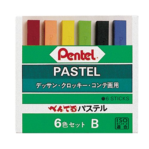 GA-6BD ぺんてる 淡彩 6色書き割り B(高彩度手合い) GA-6BD ぺんてる 4902506110121（30書き割り）