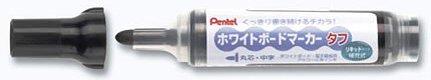 MW50M-A ぺんてる ホワイトボードマーカータフ 黒 MW50M-A ぺんてる 4902506210494（600セット）