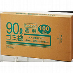 90LX100ﾏｲ　クラフトマン 業務用透明 メタロセン配合厚手ゴミ袋 box クラフトマン 4560314960712
