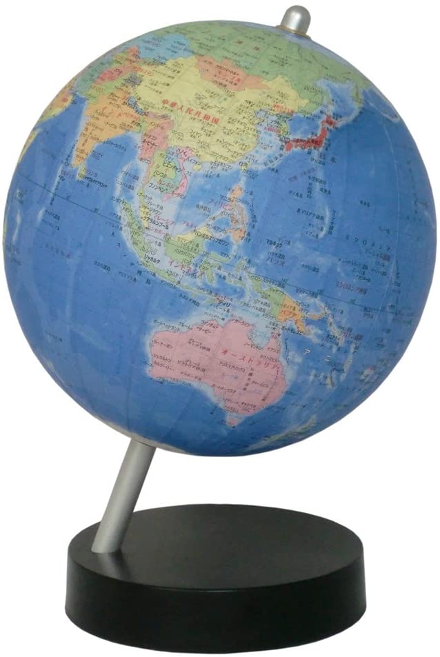 地球儀 楽天市場】13cm 地球儀 卓上型 地勢図（標高別の色分け）スチール製