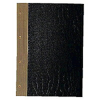 ﾂ-7 コクヨ 黒上表紙 A4 縦型 4穴 コクヨ 4901480040653（150書き割り）