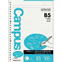 ﾉ-836C コクヨ ルーズリーフ さらさら書ける B5 C罫 100枚 コクヨ 4901480248943（40セット）