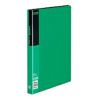 ﾗ-B40G コクヨ クリヤーブック 固定式 a4縦 ポケット 緑 ラーb コクヨ 4901480146881（20セット）