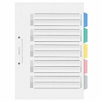 ｼｷ-P30 コクヨ 色つや間仕切り歌留多 A4S シキ-P30 コクヨ 4901480202907（80書き割り）