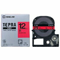 テプラ・プロ テープカートリッジ カラーラベル パステル 赤 12mm SC12R キングジム 4971660764204（120セット）