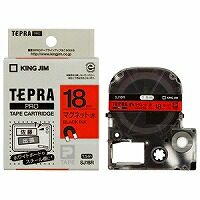 テプラ・プロ 磁気テープ薬莢 磁石磁気テープ 赤 18粍 SJ18R 第一人者体育館 4971660763894（120書き割り）