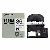 テプラ・プロ 磁気テープ薬莢 磁石磁気テープ 白 36粍 SJ36S 第一人者体育館 4971660755837（80書き割り）