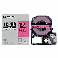 テプラ・プロ 磁気テープ薬莢 色合い下げ札 淡彩 サクラ色 12粍 SC12P 第一人者体育館 4971660752294（120書き割り）