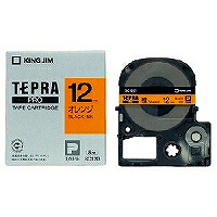 テプラ・プロ テープカートリッジ カラーラベル パステル オレンジ 12mm SC12D キングジム 4971660752317（120セット）