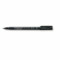 3189ﾕｾｲｸﾛ ステッドラー 油性目じるし ルモカラーペン 極細書きF 線幅 0.55～0.6粍 黒いこと 318-9  4007817304563（1000書き割り）