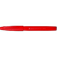 SES15C-B ぺんてる 筆タッチサインペン レッド SES15C-B ぺんてる 4902506287069（600セット）