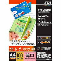 APICA カラーレーザープリンター用紙 LPF10A4 日本ノート 4970090151875