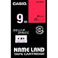 XR-9RDｱｶ カシオネームランドテープカートリッジ  XR-9RD カシオ計算機 4971850123446（20仕掛ける）