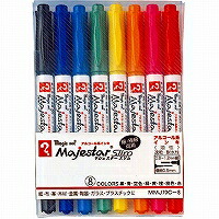 マジックインキ マジェスター スリム 8色セット MMJ70C-8 寺西化学工業 4902071554207（80セット）