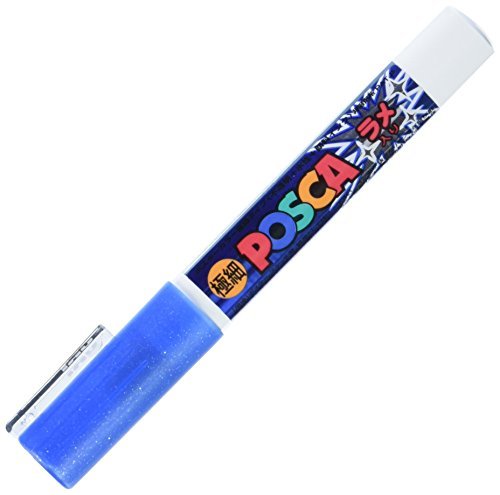 uni ポスカ ラメ入り 極細 ブルー PC1ML-33 三菱鉛筆 4902778719367（60セット）