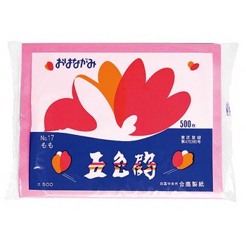合鹿 色京花五色鶴 造花質問用紙 モモイロ 合鹿製紙 4973166005669（20仕掛ける）