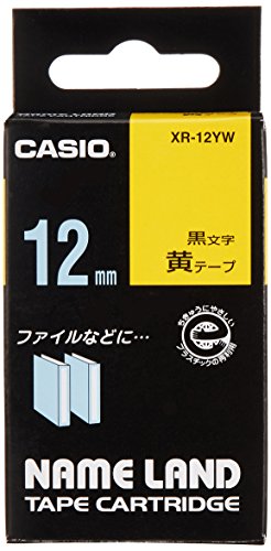 XR-12YWｷｲﾛ カシオネームランドテープカートリッジ XR-12YW カシオ計算機 4971850123644（20仕掛ける）