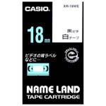 XR-18WEｼﾛ カシオネームランドテープカートリッジ XR-18WE カシオ計算機 4971850123194（20仕掛ける）