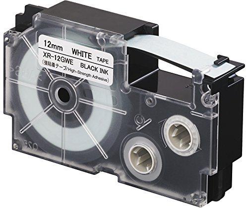 CASIO 名まえ地べた用磁気テープ薬莢 XR-12GWE 12粍 カシオ計算機 4971850145202（20仕掛ける）
