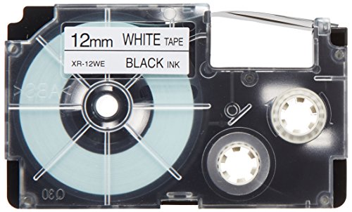 CASIO 名まえ地びた用標準尺度磁気テープ XR-12WE-5P-E 12粍 カシオ計算機 4971850139591（20書き割り）