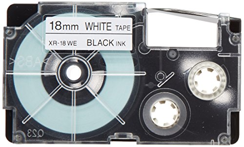 CASIO ネームランドテープ XR-18WE-5P-E 18粍 カシオ計算機 4971850139607