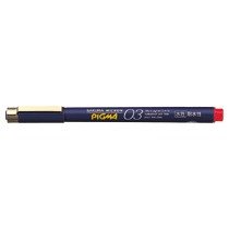 ESDK03#19ｱｶ ピグマ 耐水耐光性えの具インキ ESDK03#19 12572 櫻クレパス 4901881812804（360書き割り）