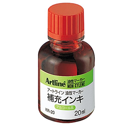 KR-20ｱｶ アートライン油性目じるし 気狂い水系インク KR-20アカ 12452 シヤチハタ 4974052234026（600書き割り）