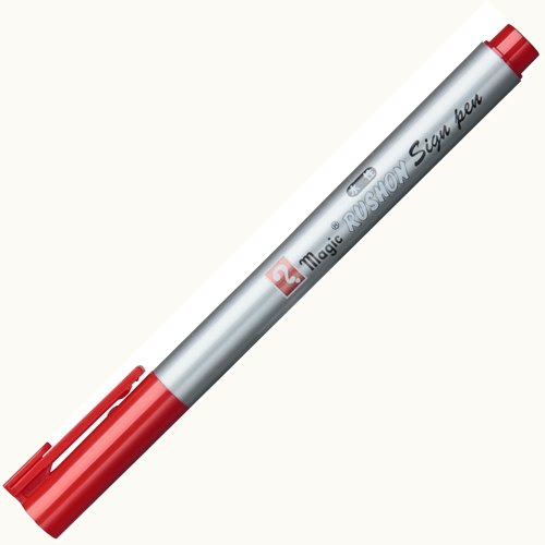 神通力 ラッション サインペン 赤 MRSS-T2(1本入) 寺西舎密学加工 4902071614024（710書き割り）