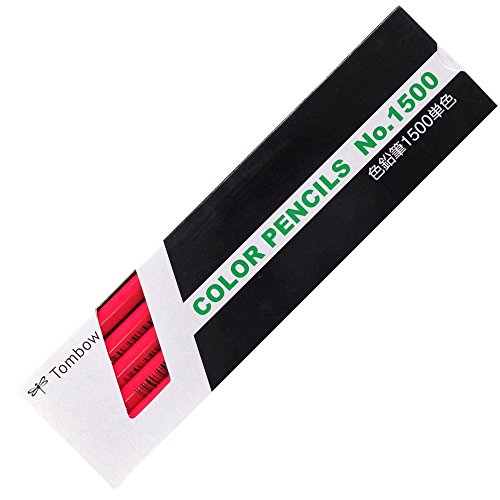 トンボ 色鉛筆 1500 単色 薄紅色 1500-27(12本入) トンボ鉛筆 4901991001587(30セット)