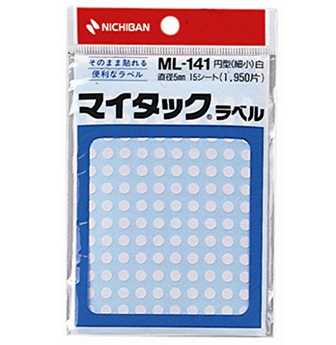 ニチバン マイタックラベル ML-141 白 ニチバン 4987167041038（30セット）
