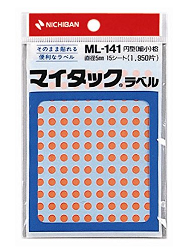 マイタック カラーラベル ml-141 橙 ニチバン 4987167041083