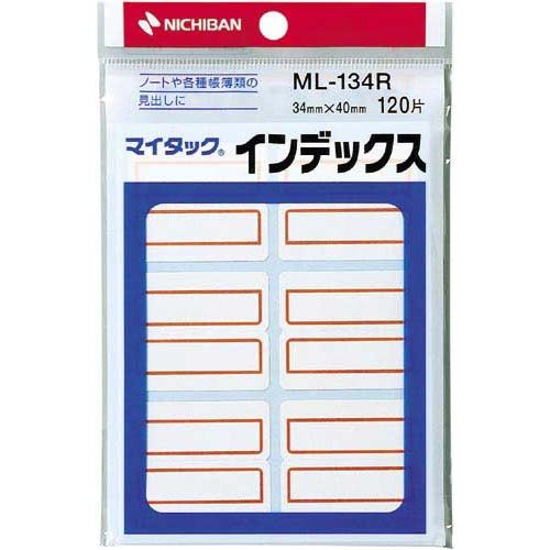 ニチバン マイタックインデックス ML-134R ニチバン 4987167056070（340書き割り）