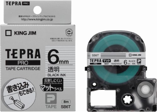 テプラ・プロ 磁気テープ薬莢 引っ敷き付け札 澄み切った 6粍 SB6T 第一人者体育館 4971660770090