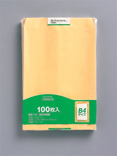 マルアイ 藤壺事務用状ぶくろ 角1 100枚入 PK-118 マルアイ 4902850035415