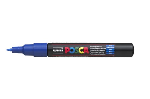 マイコン1M33 uni 極細ポスカ 青 三菱鉛筆 4902778654064（360書き割り）