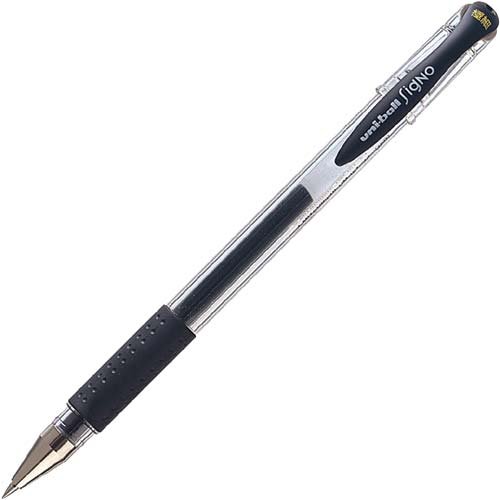 UM15124　uni ゲルインクボールペン シグノ 極細 黒 三菱鉛筆 4902778556108（140セット）