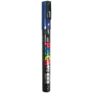 【単価185円・貨物輸送無料】パソコン3M33 uni ポスカ 細字 青 三菱鉛筆 4902778975404（360書き割り）